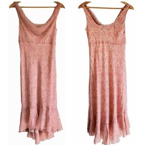 Ann Taylor Pink Paisley Midi Dress